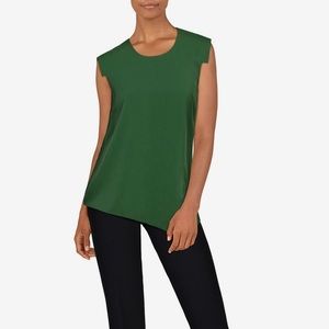 Kelly Green Asymmetrical sleeveless top size M